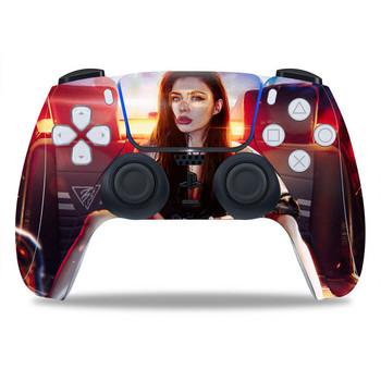 За PS5/Playstation 5 Controller Skin Punk 2077 PVC Skin Vinyl Sticker Decal Cover Прахоустойчив защитен стикер 1 БР.