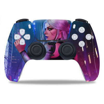 PS5/Playstation 5 kontrollerhez Skin Punk 2077 PVC Skin Vinyl Sticker Matrica Borító Porálló védőmatrica 1 db