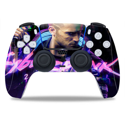 PS5/Playstation 5 kontrollerhez Skin Punk 2077 PVC Skin Vinyl Sticker Matrica Borító Porálló védőmatrica 1 db