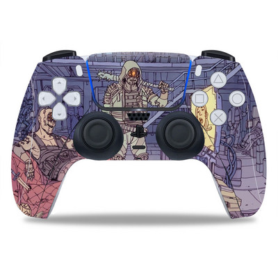 PS5/Playstation 5 kontrollerhez Skin Punk 2077 PVC Skin Vinyl Sticker Matrica Borító Porálló védőmatrica 1 db