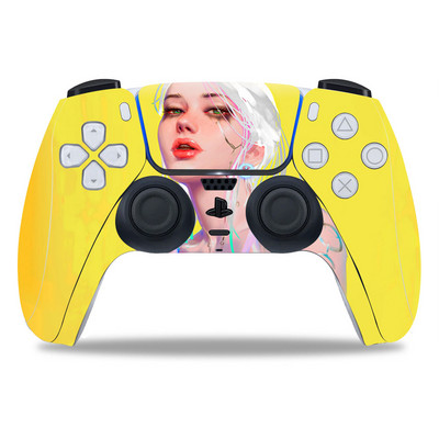 PS5/Playstation 5 kontrollerhez Skin Punk 2077 PVC Skin Vinyl Sticker Matrica Borító Porálló védőmatrica 1 db