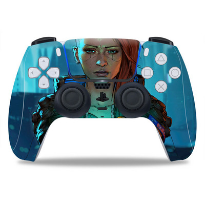 PS5/Playstation 5 kontrollerhez Skin Punk 2077 PVC Skin Vinyl Sticker Matrica Borító Porálló védőmatrica 1 db