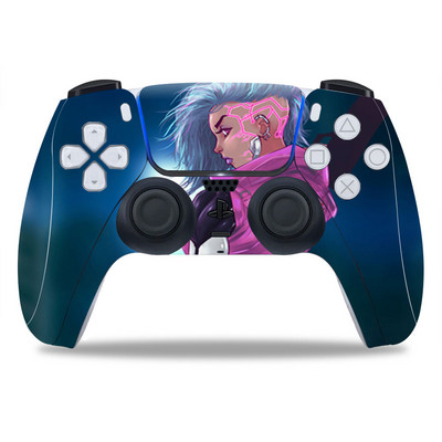 PS5/Playstation 5 kontrollerhez Skin Punk 2077 PVC Skin Vinyl Sticker Matrica Borító Porálló védőmatrica 1 db