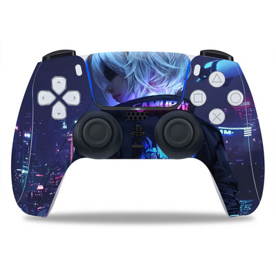 PS5/Playstation 5 kontrollerhez Skin Punk 2077 PVC Skin Vinyl Sticker Matrica Borító Porálló védőmatrica 1 db