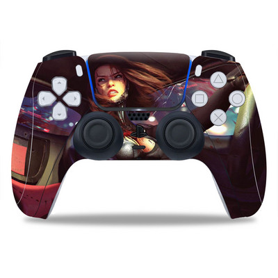 PS5/Playstation 5 kontrollerhez Skin Punk 2077 PVC Skin Vinyl Sticker Matrica Borító Porálló védőmatrica 1 db