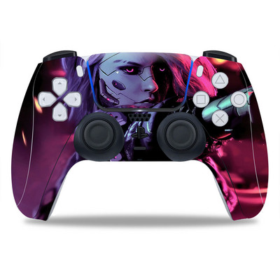 PS5/Playstation 5 kontrollerhez Skin Punk 2077 PVC Skin Vinyl Sticker Matrica Borító Porálló védőmatrica 1 db