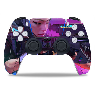 PS5/Playstation 5 kontrollerhez Skin Punk 2077 PVC Skin Vinyl Sticker Matrica Borító Porálló védőmatrica 1 db