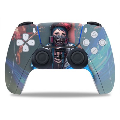 PS5/Playstation 5 kontrollerhez Skin Punk 2077 PVC Skin Vinyl Sticker Matrica Borító Porálló védőmatrica 1 db
