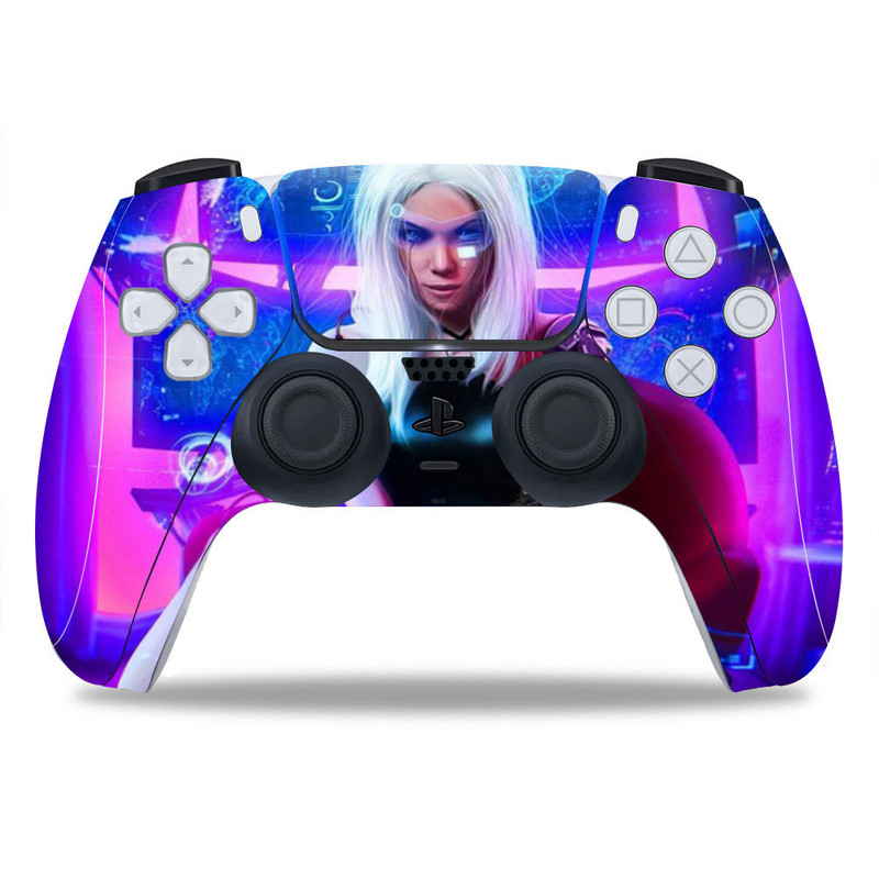PS5/Playstation 5 kontrollerhez Skin Punk 2077 PVC Skin Vinyl Sticker Matrica Borító Porálló védőmatrica 1 db