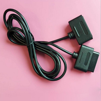 ΜΟΝΟ 1 PC Καλώδια επέκτασης μαύρου καλωδίου υψηλής ποιότητας για SNES Super Game Handle Καλώδιο Gamepad για Nintendo 16 Bit Controller