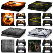 GAMEGENIXX naljepnica za kožu Bloody Design uklonjivi poklopac PVC vinil za PS4 konzolu i 2 kontrolera