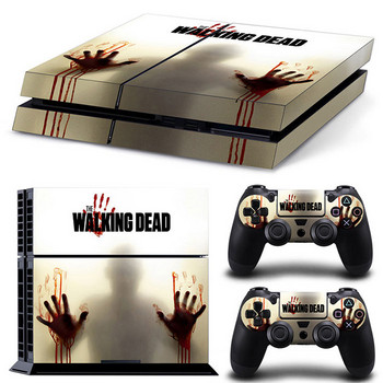 GAMEGENIXX Skin Sticker Bloody Design Подвижен капак PVC Vinyl за PS4 конзола и 2 контролера