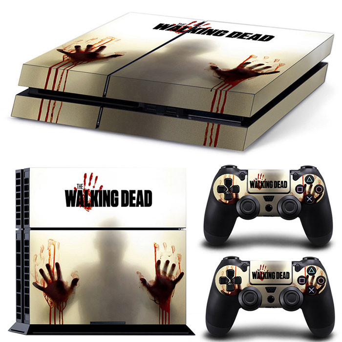 GAMEGENIXX naljepnica za kožu Bloody Design uklonjivi poklopac PVC vinil za PS4 konzolu i 2 kontrolera