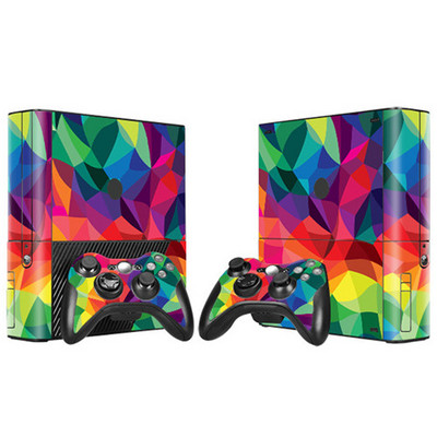 Új egyedi tervezésű Skin matrica matrica Xbox 360 E konzolhoz és kontrollerekhez Skins matricák Xbox 360 E vinylhez