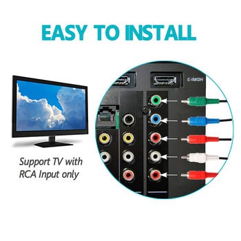 Καλώδιο ήχου βίντεο RCA AV Component 1,8M Component HD TV για αξεσουάρ κονσόλας παιχνιδιών Microsoft Xbox πρώτης γενιάς