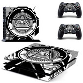 Eye of Providence PS4 Skin naljepnica za naljepnicu za DualShock PlayStation 4 konzolu i 2 kontrolera PS4 Fat Skin naljepnica vinil