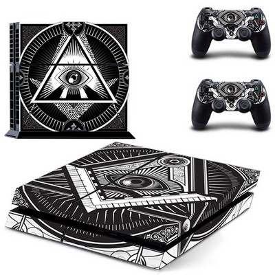 Eye of Providence PS4 Skin naljepnica za naljepnicu za DualShock PlayStation 4 konzolu i 2 kontrolera PS4 Fat Skin naljepnica vinil