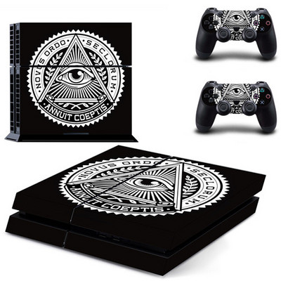 Eye of Providence PS4 Skin naljepnica za naljepnicu za DualShock PlayStation 4 konzolu i 2 kontrolera PS4 Fat Skin naljepnica vinil