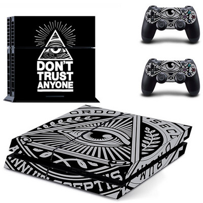 Eye of Providence PS4 Skin naljepnica za naljepnicu za DualShock PlayStation 4 konzolu i 2 kontrolera PS4 Fat Skin naljepnica vinil