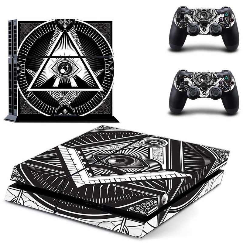 Eye of Providence PS4 Skin naljepnica za naljepnicu za DualShock PlayStation 4 konzolu i 2 kontrolera PS4 Fat Skin naljepnica vinil