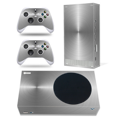 Xbox Series S konsolei un 2 kontrolieriem Režģa dizaina ādas uzlīme Noņemams vāks PVC vinila Xbox Series S