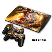 Skin matrica matrica PS3 Slim 4000 PlayStation 3 konzolhoz és kontrollerekhez PS3 Slim 4000 Skins matrica vinylhez – God of War