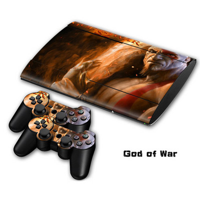 Skin matrica matrica PS3 Slim 4000 PlayStation 3 konzolhoz és kontrollerekhez PS3 Slim 4000 Skins matrica vinylhez – God of War