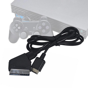 Καλώδιο Scart RGB 1,8m για Sony Playstation PS1 PS2 PS3 Τηλεόραση AV Αντικατάσταση καλωδίου σύνδεσης Καλώδιο παιχνιδιού για κονσόλες PAL/NTSC