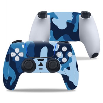 Στυλ καμουφλάζ για PlayStation5 PS5 Gamepad Skin Sticker Προστατευτική θήκη για χειριστήρια PS5 για PS5 Joystick Accessories Film