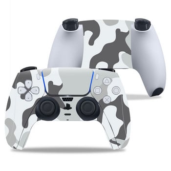 Στυλ καμουφλάζ για PlayStation5 PS5 Gamepad Skin Sticker Προστατευτική θήκη για χειριστήρια PS5 για PS5 Joystick Accessories Film