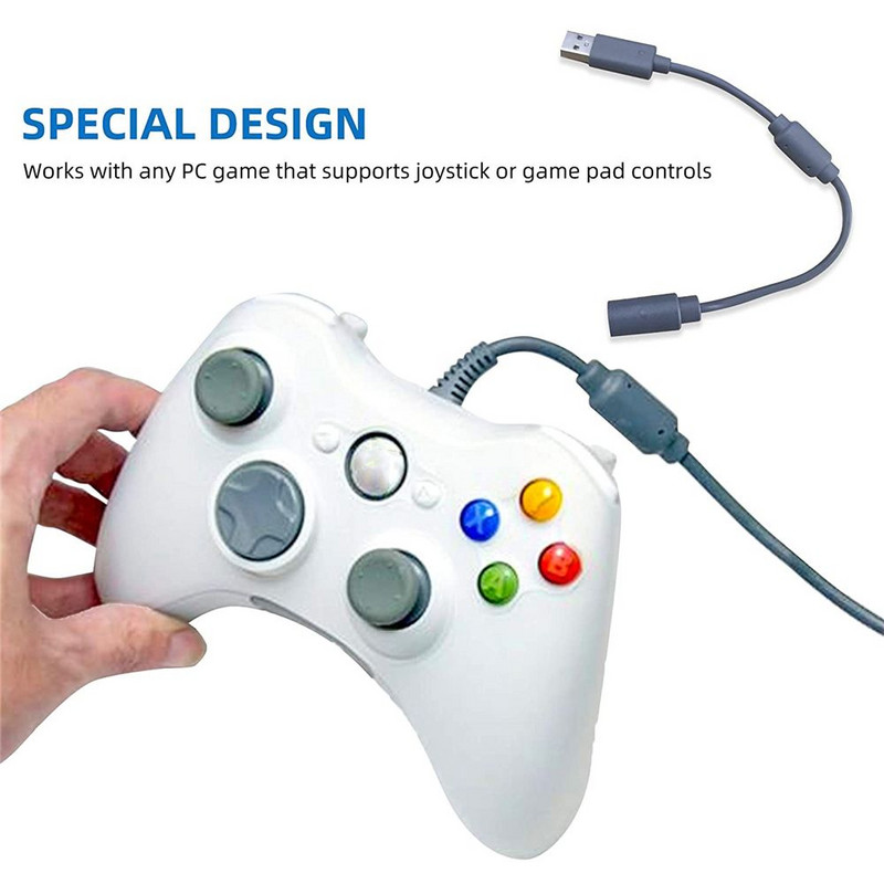 Zamjenski USB odvojivi adapterski kabel za Xbox 360 žičani upravljački kabel, produžni kabel za PC pretvarač s bilo kojom PC igrom