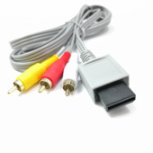 1,8 m 3 RCA kabelis Nintendo Wii kontrollera konsolei audio video AV kabelis, kompozītmateriāls 480p apzeltīts 3RCA, kas paredzēts Will kabeļa vadam