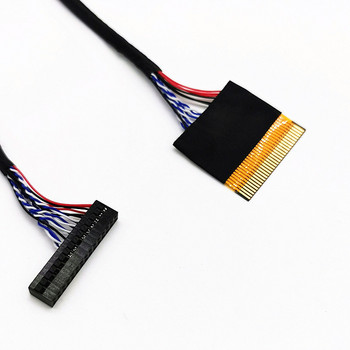 Universal καλώδιο LVDS 30pin FPC FFC turn Interface DuPont 1ch 8bit αριστερό/δεξιό τροφοδοτικό για AU/LG/Samsung κ.λπ.Πάνελ LCD