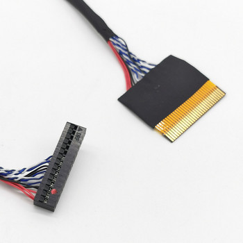 Универсален LVDS кабел 30pin FPC FFC turn DuPont интерфейс 1ch 8bit ляво/дясно захранване за AU/LG/Samsung и т.н. LCD панел