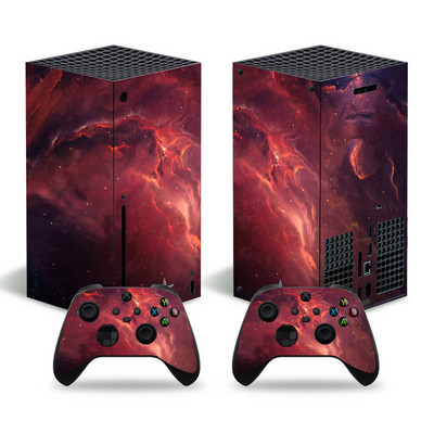 GAMEGENIXX naljepnica kože mramorna tekstura uklonjivi poklopac PVC vinil za Xbox Series X konzolu i 2 kontrolera