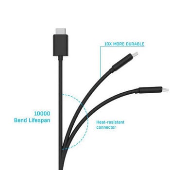 Type C USB Съвместим за PS5 Дръжка Кабел за зареждане Захранващ кабел Кабел за зареждане Съвместим за Switch OLED