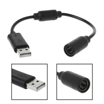 за Microsoft за Xbox 360 кабелен контролер геймпад USB отделящ се удължителен кабел към компютър конвертор адаптер кабел с компютър g