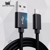 DATA FROG 1M 2M 3M gyorstöltő kábel Sony Playstation 5-höz fonott C-típusú újratöltő kábel Xbox SX sorozathoz