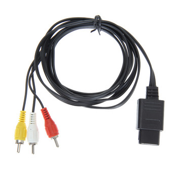 ALLOYSEED 1.8M 6FT AV TV RCA кабел за видео кабел за SNES Game Cube за Nintend N64/64 кабел за игри за SFC 2 аудио изходни конектори