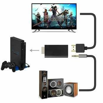 HDMI-съвместим кабел за Playstation 2 за PS2 към HDMI-съвместим конвертор, адаптер, адаптер, кабел, HD конвертор