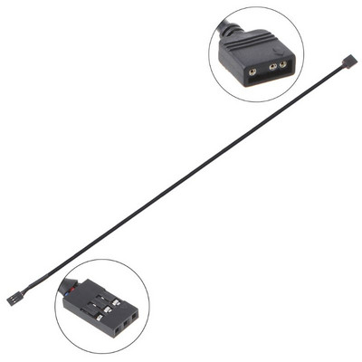 5V 3PIN RGB VDG адаптер Линеен конектор Дънна платка 5V 3Pin VDG към нормален 3Pin кабел за преобразуване Черен спартак usb кабел vita