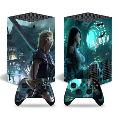 Autocolant autocolant Final Fantasy Husă pentru consola Xbox Series X și 2 controlere Autocolant de piele Xbox SeriesX Vinil XSX piele 0396