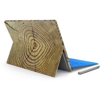 Αυτοκόλλητο δέρματος με σχέδιο ξύλου για Micro Surface Pro4 για επιφάνεια pro 4 Αυτοκόλλητο για φορητό υπολογιστή tablet Full Decal