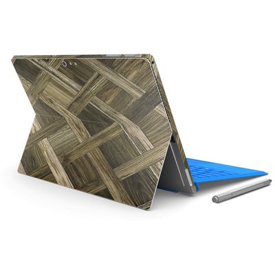 Αυτοκόλλητο δέρματος με σχέδιο ξύλου για Micro Surface Pro4 για επιφάνεια pro 4 Αυτοκόλλητο για φορητό υπολογιστή tablet Full Decal