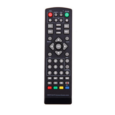 1kom IR univerzalni daljinski upravljač zamjena za TV DVB-T2 za prijemnik satelitske televizije za kućnu upotrebu crni
