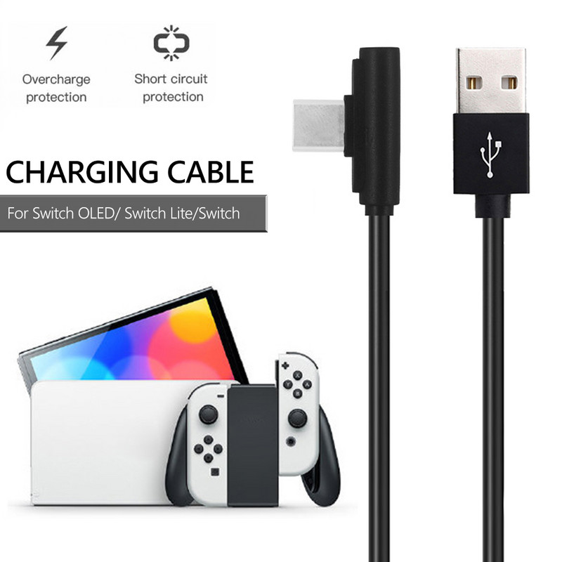 Cablu de încărcare universal pentru accesorii Nintendo Switch USB 2.0 tip C Linie de încărcare de alimentare pentru joc pentru Nintendo Switch Oled/Lite