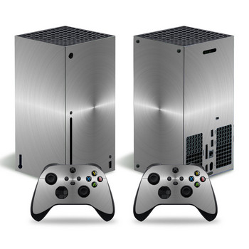 За конзола Xbox Series X и 2 контролера Стикер на кожата Геометричен дизайн Защитен етикет Подвижен капак