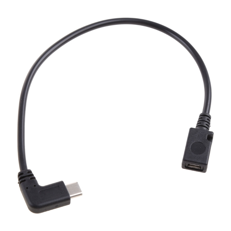 USB 3.1 tip C pravi kut muški na mikro USB 2.0 B ravni ženski adapterski kabel QXNF