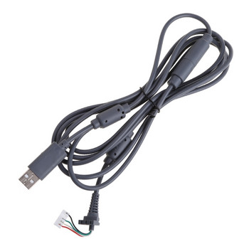 Сив, черен 4-пинов кабелен интерфейсен кабел за контролер USB отделящ се кабел за аксесоари за кабелен контролер XBOX 360