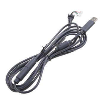 Сив, черен 4-пинов кабелен интерфейсен кабел за контролер USB отделящ се кабел за аксесоари за кабелен контролер XBOX 360